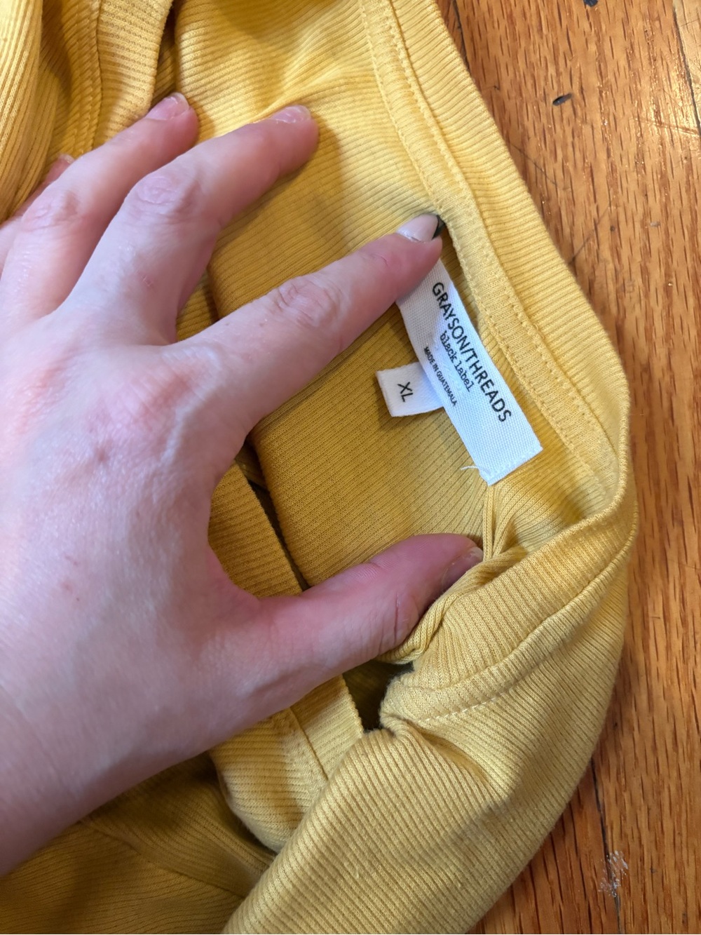 Yellow Graphic Ringer Tee - Picture 3 of 3